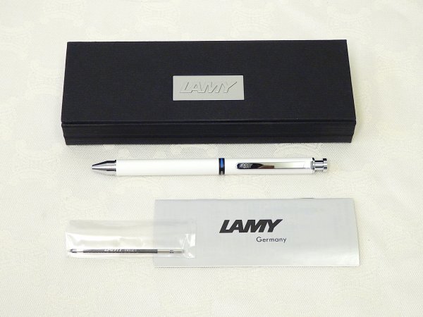 7382 未使用☆ LAMY ラミー トライペン ホワイト シャーペン ボールペン 復(fù)合 筆記具 多機(jī)能ペン