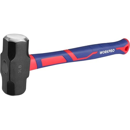 新品★ WORKPRO キャンプ用 解體作業(yè) 土木建筑 木工 金工 鉄工 八角玄能 石頭ハンマー 両口ハンマー 54