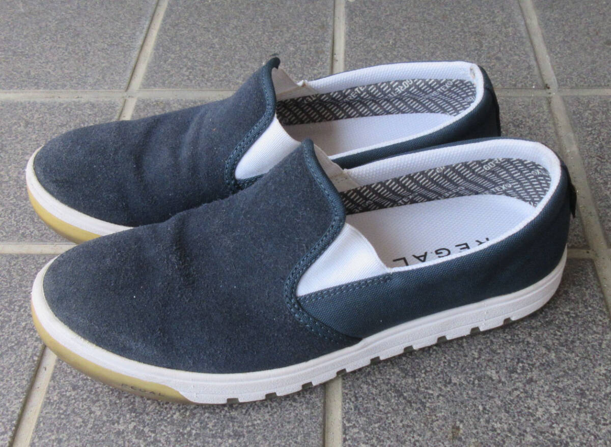 REGAL リーガル バックスシューズ　GORE-TEX ゴアテックス 防水　25.5cm　ネイビースエード