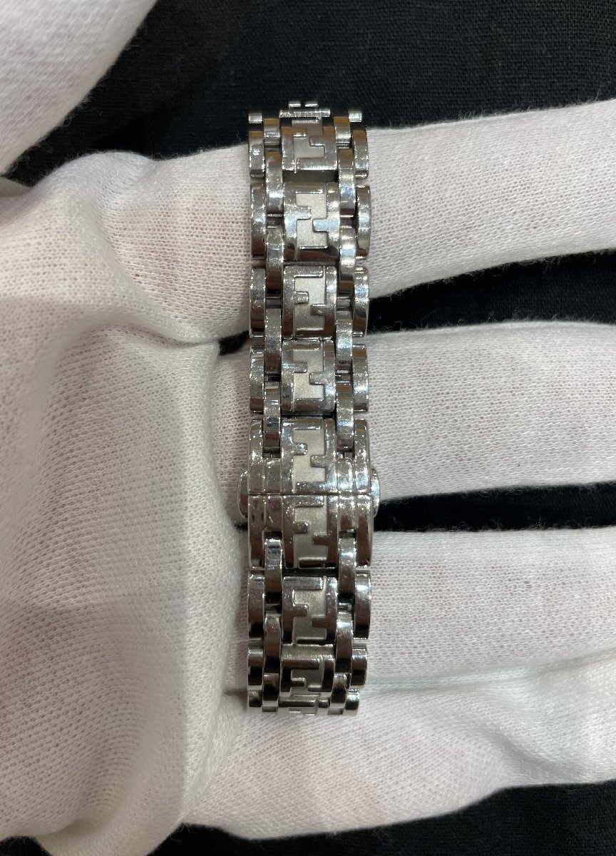 【5MK水06003D】1円スタート★FENDI★フェンデ?！锿髸r計★デイト★750L★レディース★稼働品★黒文字盤★現狀品★
