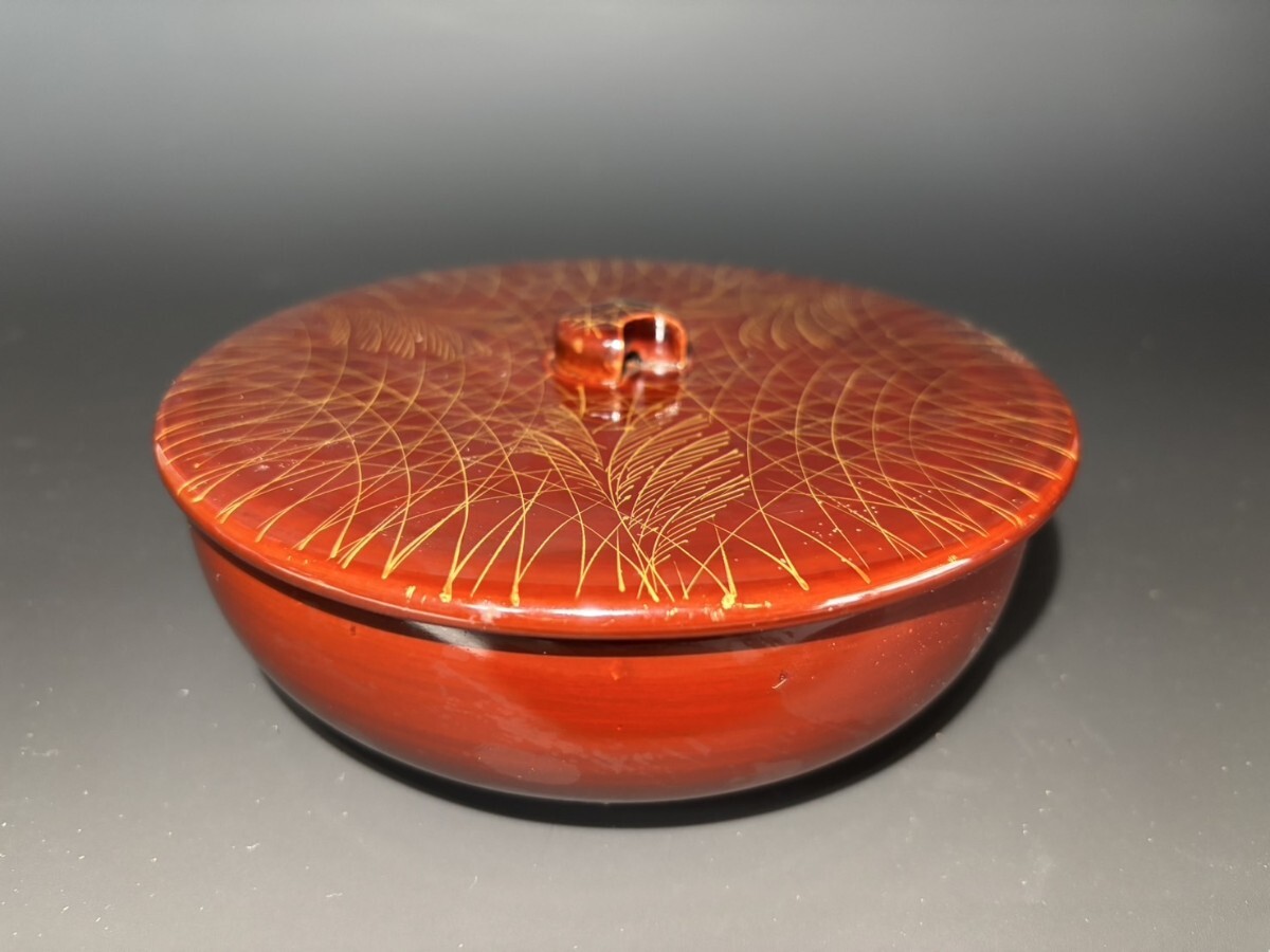 漆　金蒔絵　蓋物　193_画像3