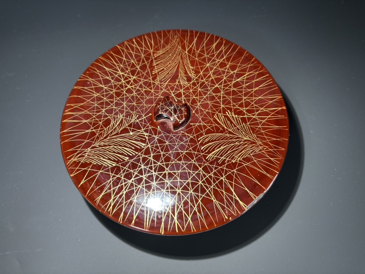 漆　金蒔絵　蓋物　193_画像5