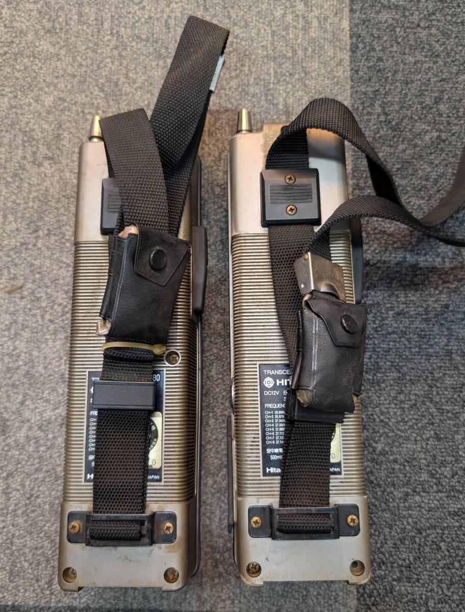 日立 HITACHI トランシーバー CH-580 CB無線機 2台 美品