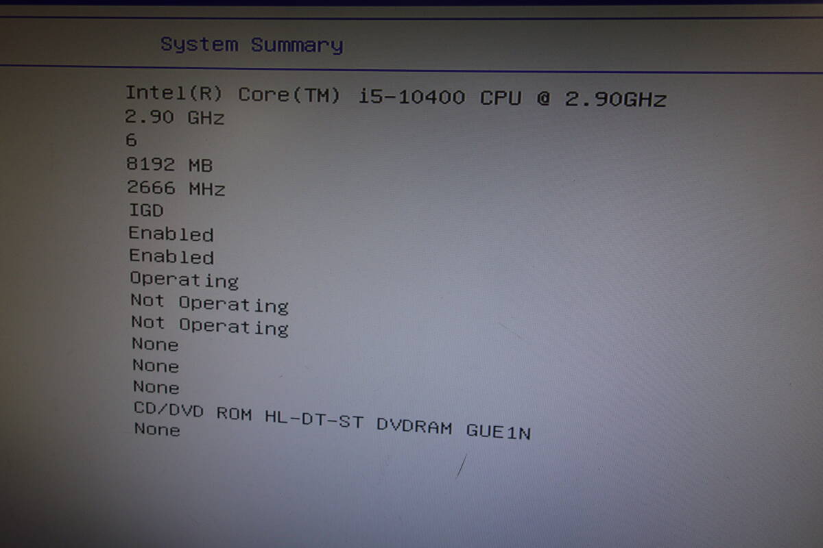 4844★NEC Mate MRT29L Core i5-10400 HDD/無(wú) メモリ/8GB　BIOS確認(rèn)