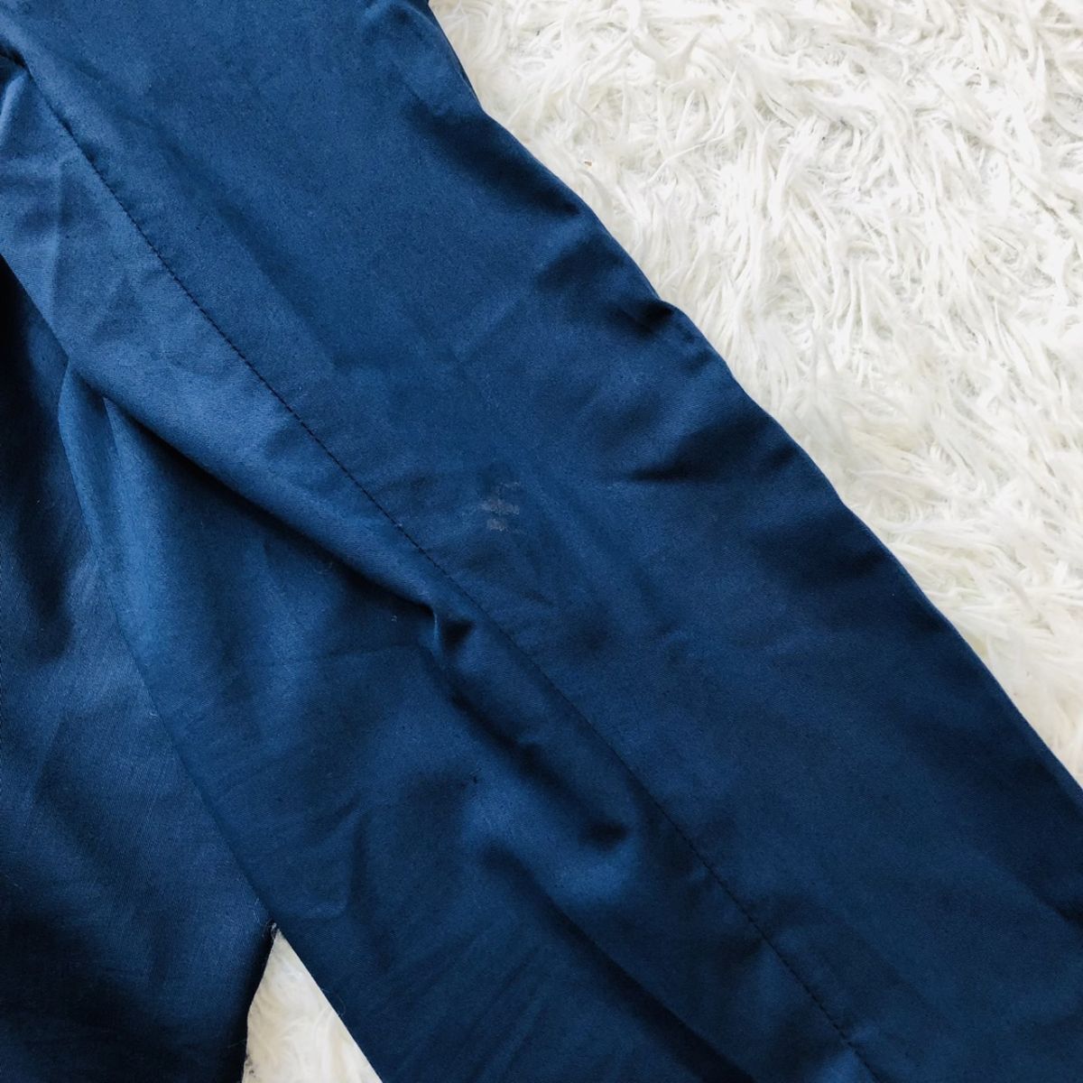 ザラ【ZARA】スーツ セットアップ テーラードジャケット COOL COMFORT ストレッチ ネイビー ジャケット48 パンツ40 L サイドベンツ 193　