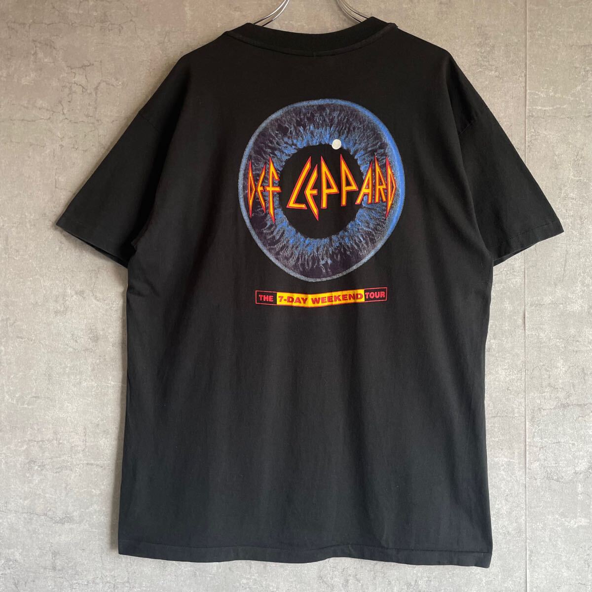 90s Def Leppard диф Leopard футболка частота T чёрный XL NIRVANAniruva-na частота футболка черный 