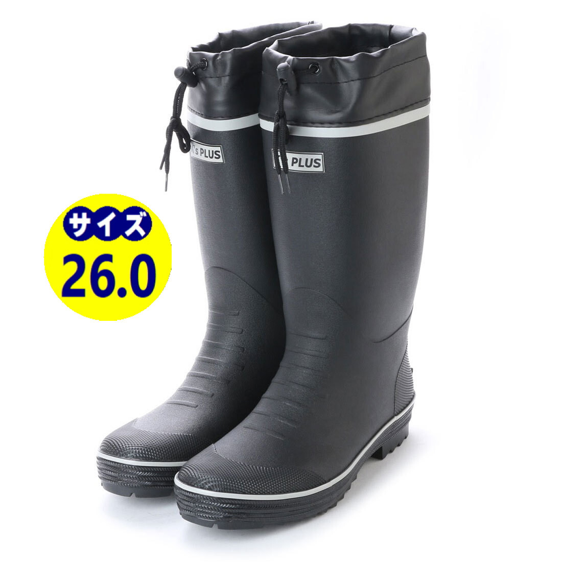 [ новый товар ] джентльмен для сапоги черный влагостойкая обувь draw код имеется работа для модный сапоги уличный бесплатная доставка [17302-blk-260]