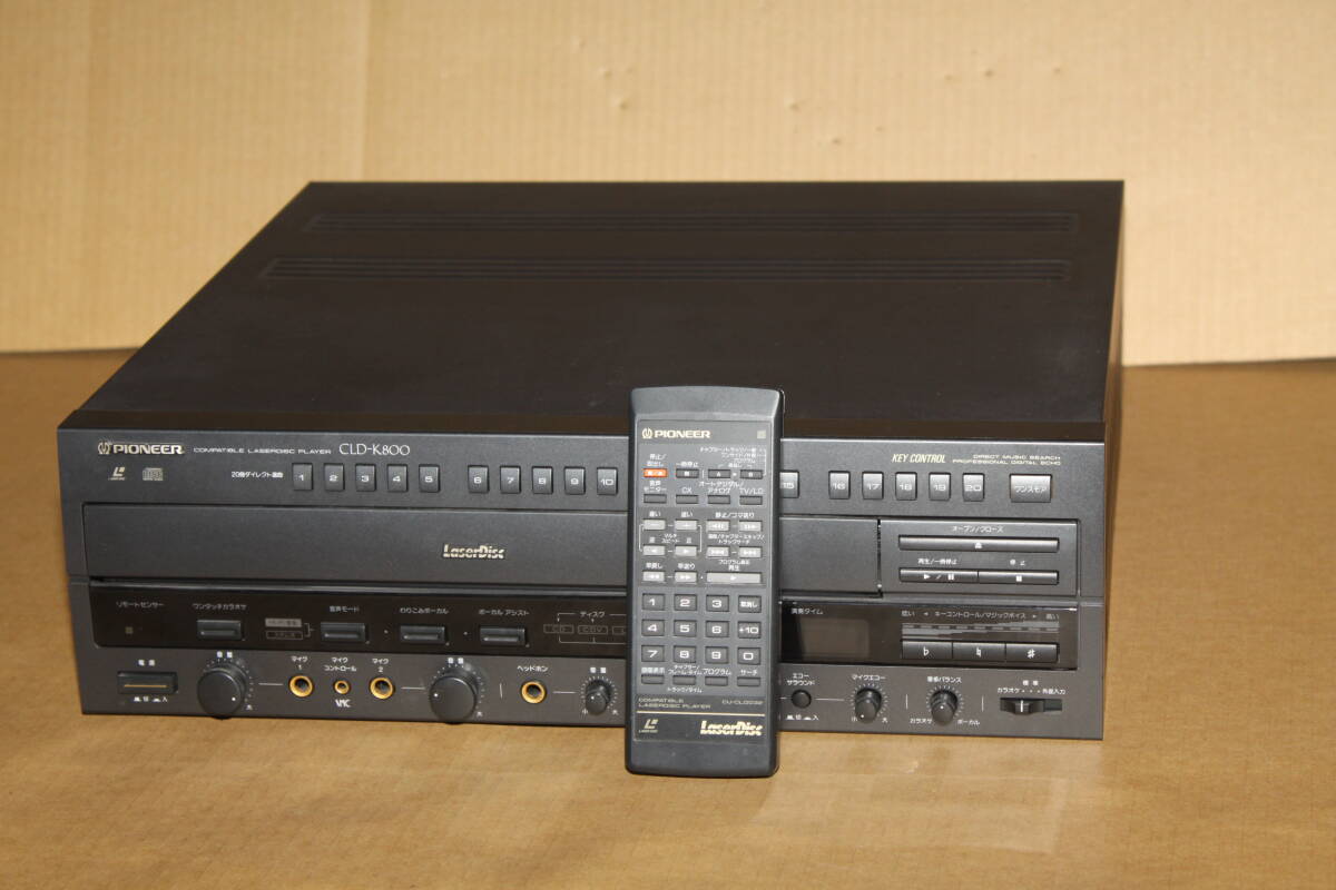 美品 パイオニア（PIONEER）カラオケLDプレイヤー CLD-K800 パイオニア（PIONEER）カラオケLDプレイヤー CLD-K800 Pioneer