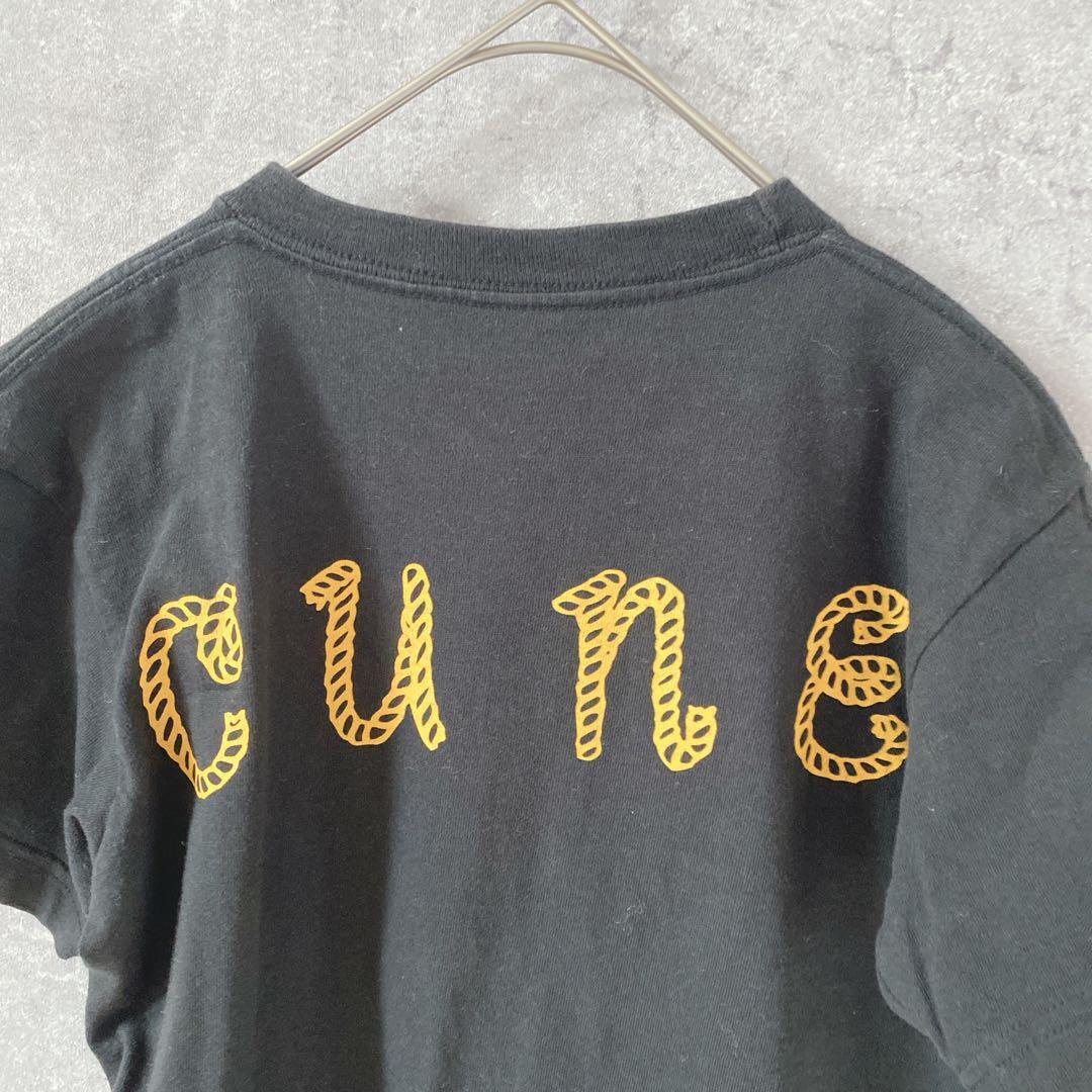 CUNE Tシャツ 半袖　バックプリント　黒　XSメンズ