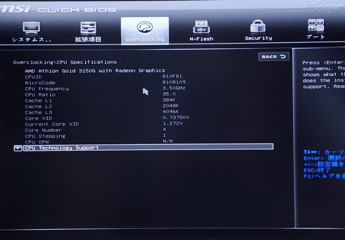 CPU AMD Athlon Gold 3150G with Radeon Vega3 Graphics 3.5GHz 4コア4スレッド Socket AM4 PCパーツ 動(dòng)作確認(rèn)済み