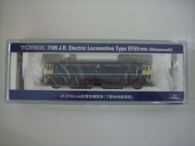 EF65 1000番代（下関地域鉄道部）が入線しました。 TOMIX 7189