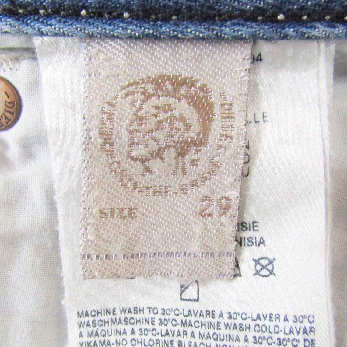 DIESELディーゼルVIKER▼ストレートデニム▼ダメージ加工▼29インチ▼ウエスト約84cm_画像9