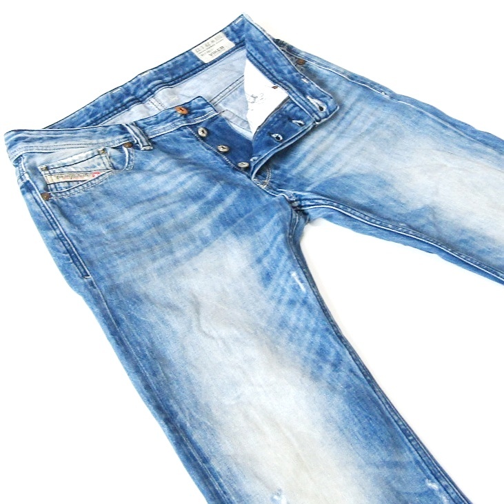 DIESELディーゼルVIKER▼ストレートデニム▼ダメージ加工▼29インチ▼ウエスト約84cm_画像1