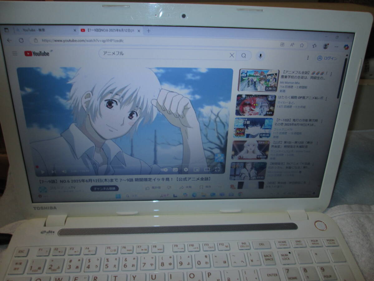 東芝 dyanabook T554/45KW　Win11 Home 64bit　Intel Core i3-4005U 1.70GHz　4GB 750GB　15.6型　ホワイト系　Li-Office　AC付 ◇p1707◇
