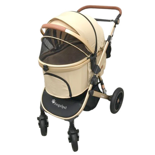 D6423YO ◆0620_1凹【美品】ペットカート バギー 分離型 犬 貓 Angelpet AP-S3 折りたたみ式 耐荷重25Kgペット用品
