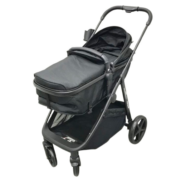 D6514YO ◆0610【美品】ベビーカー 両対面式 Mompush Wiz AB型 折りたたみ式 ゆりかご 新生児 0～3歳ベビー用品