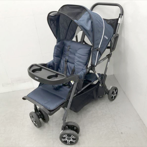 D6398YO ◆0610_1凹【展示品】二人乗り 雙子 年子 ベビーカー 二人でゴー カトージ 41911 4か月～ベビー用品