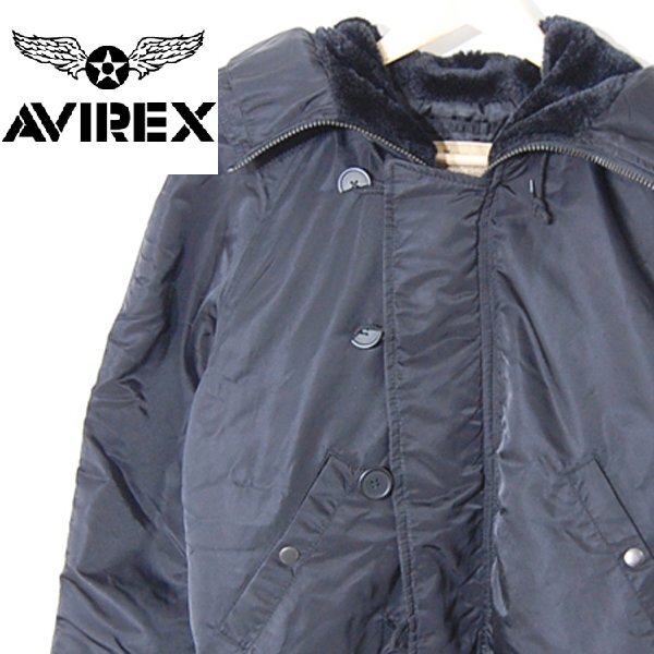 アヴィレックス AVIREX■フライトジャケット　ミリタリー　ブルゾン■S■ブラック ※NK5509005