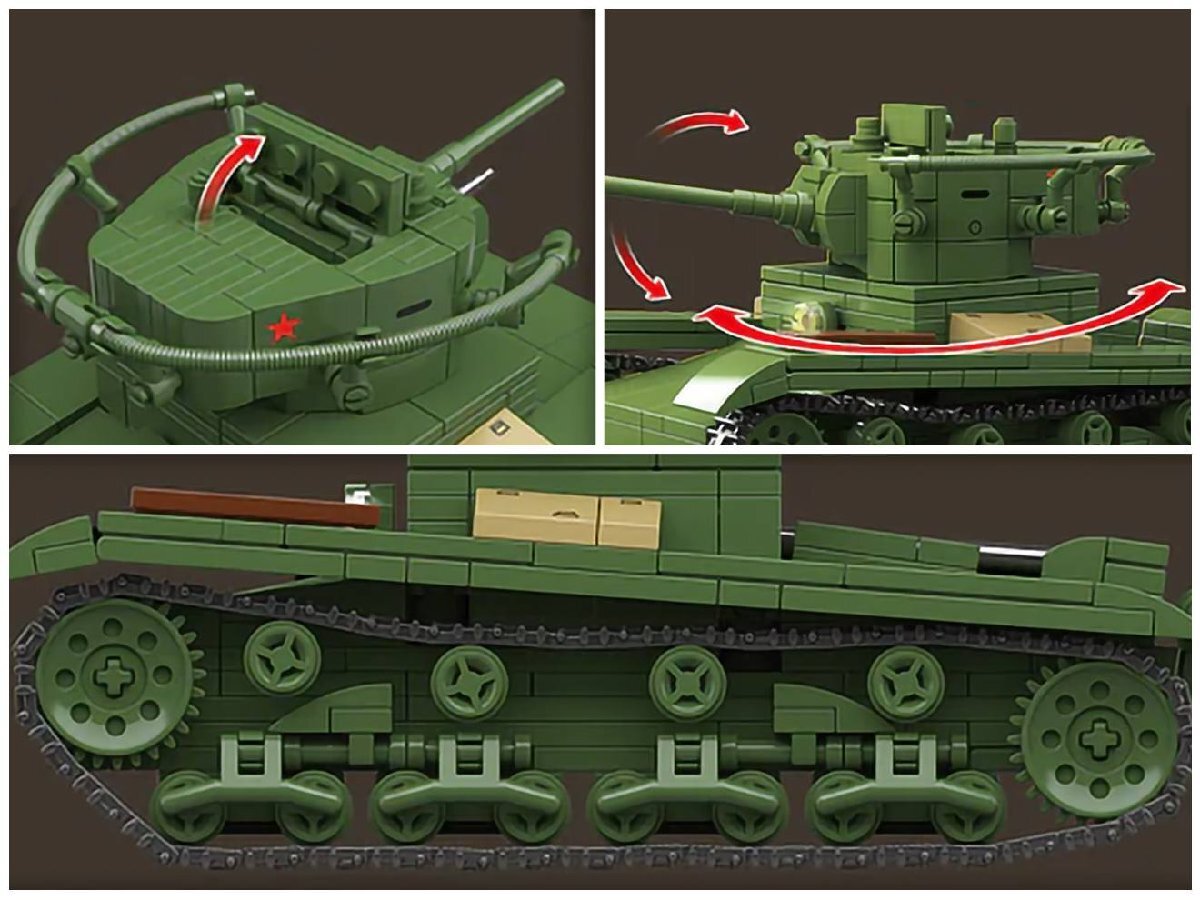 M0141P　AFM ソ連軍 T-26 軽戦車 705Blocks_画像5