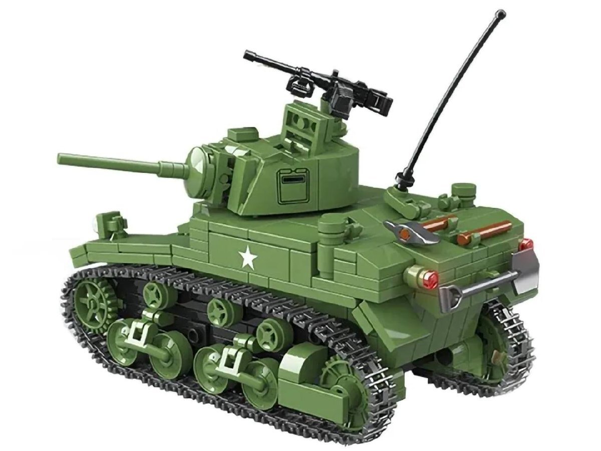 M0131P AFM M3A1 スチュアート 軽戦車 601Blocks_画像2