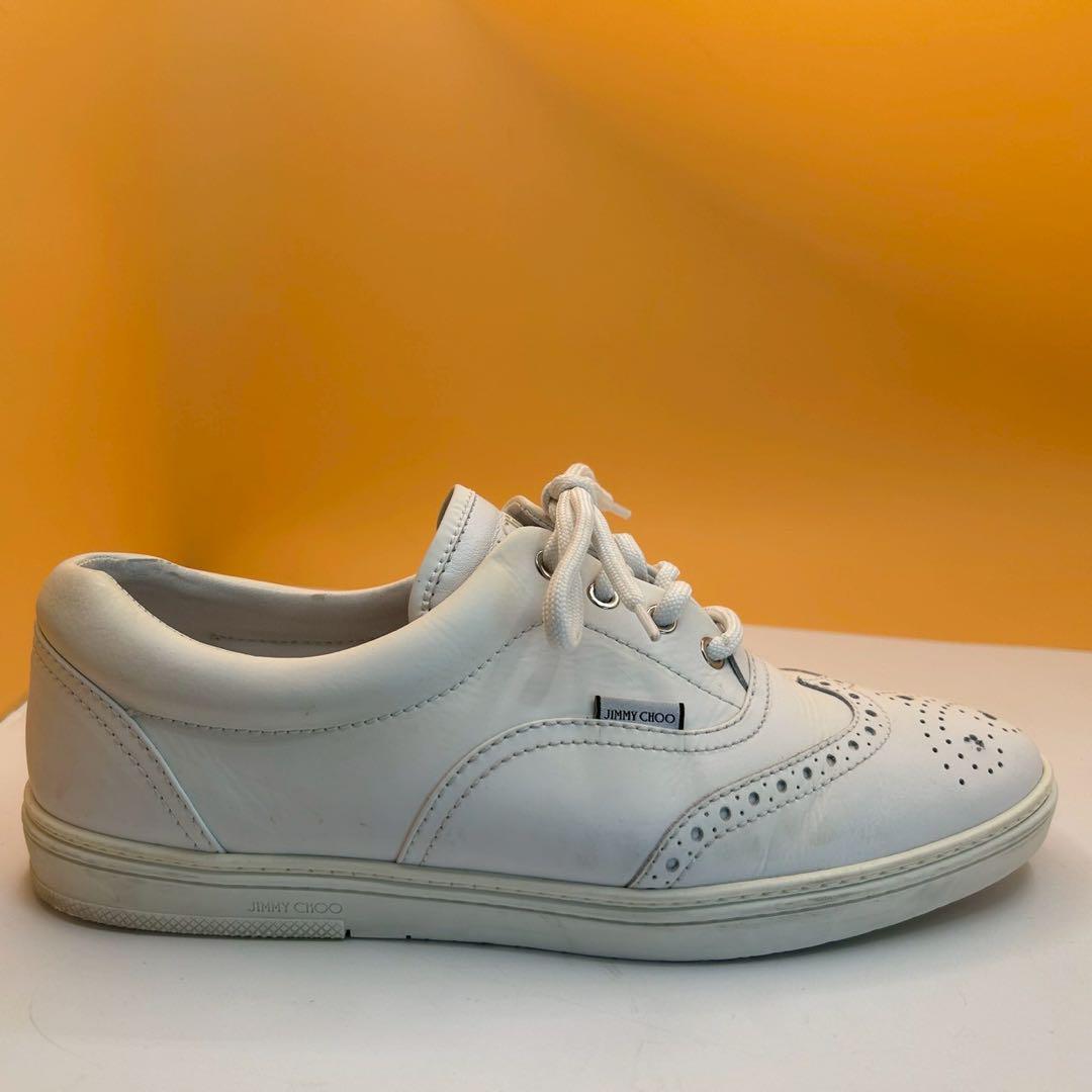 JIMMY CHOO Jimmy Choo wing chip кожа low cut спортивные туфли 