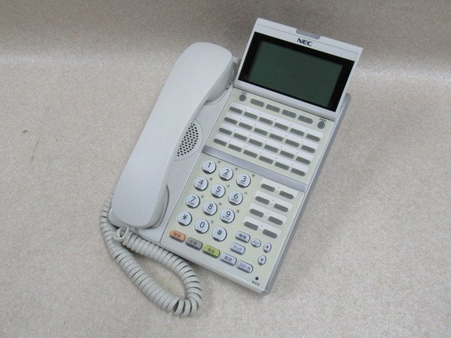 ▲Ω ZM1 4648? 保証有 キレイめ NEC Aspire UX 32ボタン標(biāo)準(zhǔn)電話機(jī) DTZ-32DLK-2D(WH)?祝10000！取引突破！同梱可