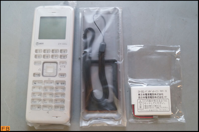 いち 税込◇未使用◇NTT コードレス電話機αZX ZX-DCL-(1)(W) 取扱