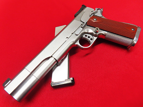 MGC MAXI COMP マキシコンプ M1911A1 オールシルバーモデル 固定スライド ガスガン 管理7k0614Q-H10