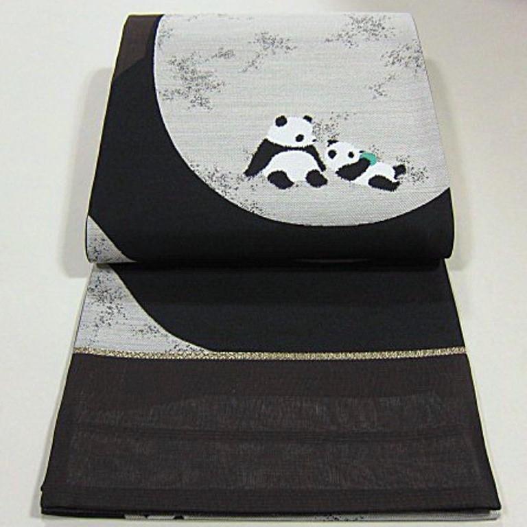  новый рисунок новый товар не готовый запад . тканый двойной пояс obi родители .. Panda 
