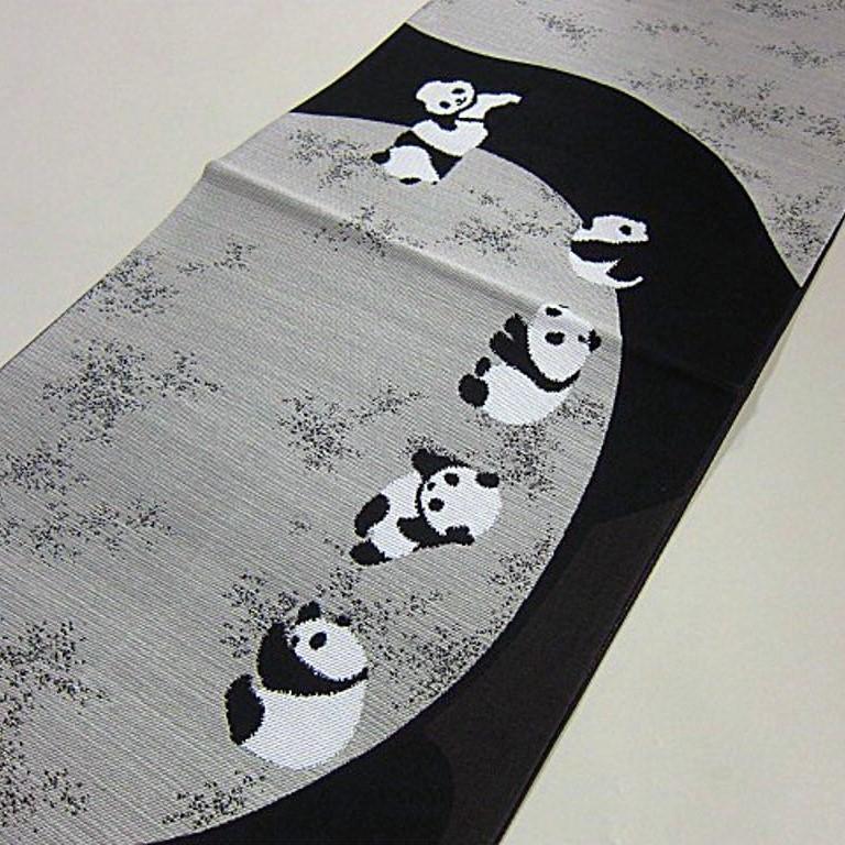  новый рисунок новый товар не готовый запад . тканый двойной пояс obi родители .. Panda 