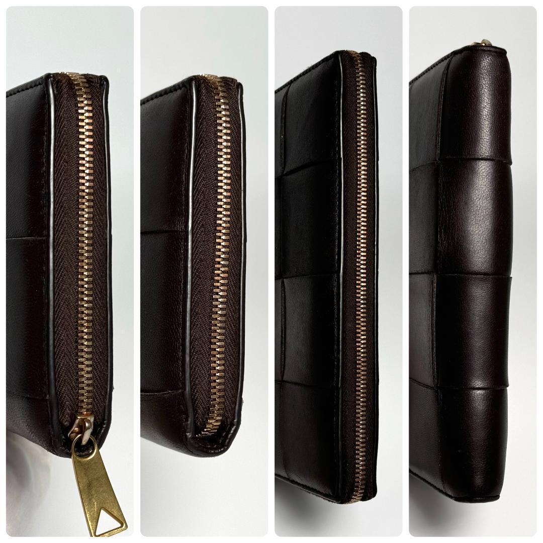 BOTTEGA VENETA　長財布　カセット　ラウンドジップ　本革　レザー BOTTEGA VENETA 長財布 カセット ラウンドジップ ステッチ レザー