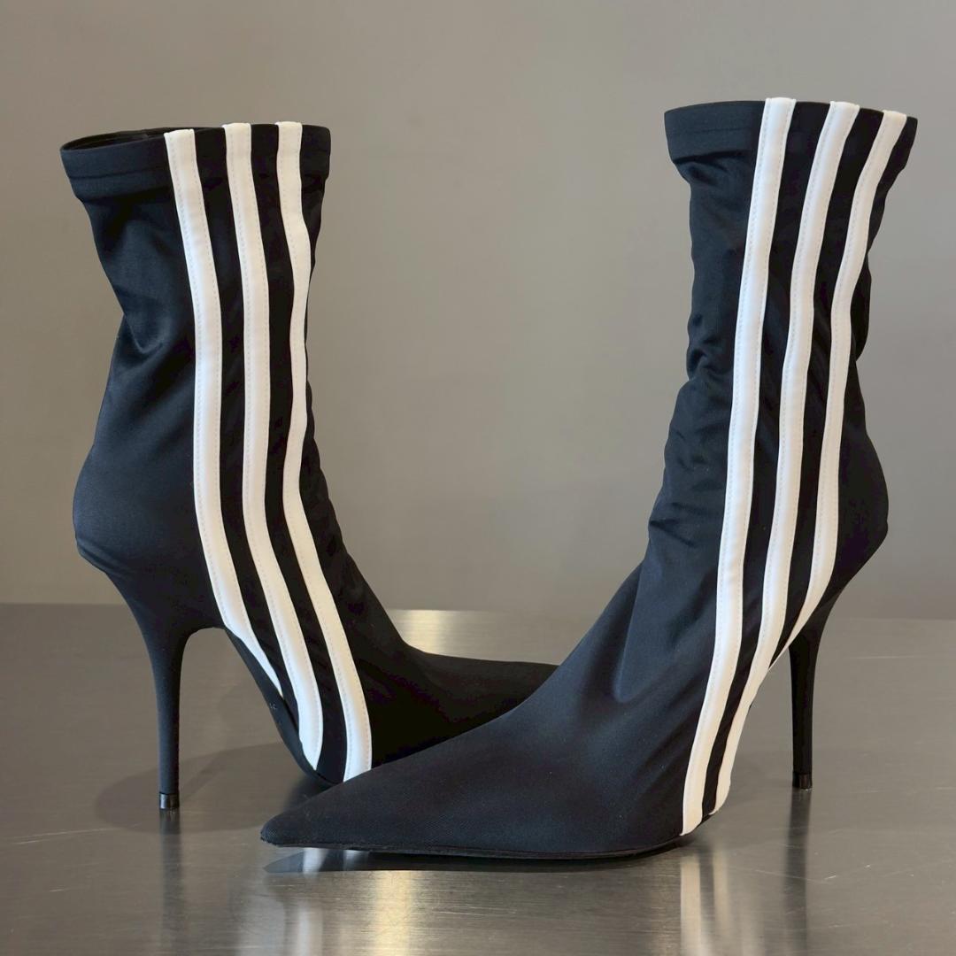 『バレンシアガ ×アディダス』(36) サイドライン アンクルハイヒール_画像6