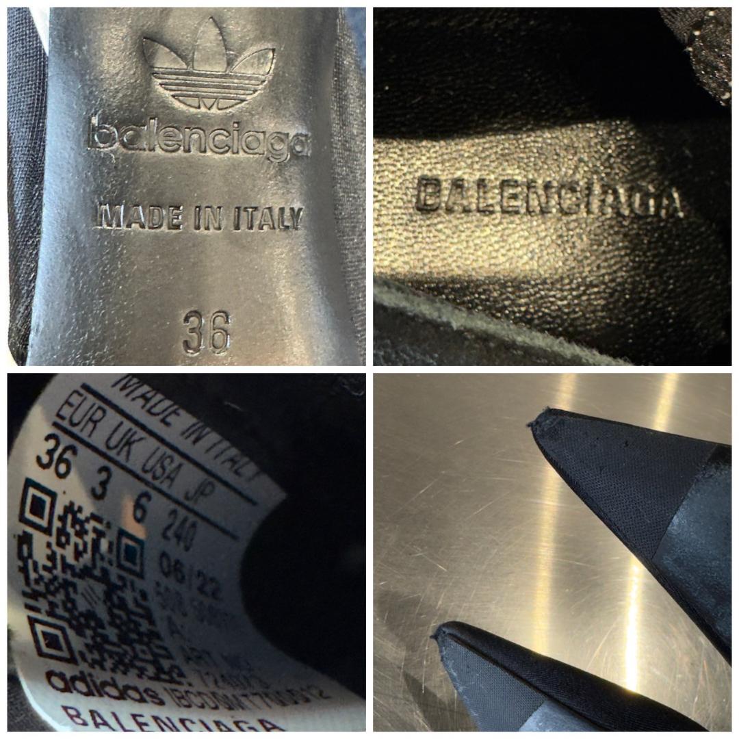 『バレンシアガ ×アディダス』(36) サイドライン アンクルハイヒール_画像9