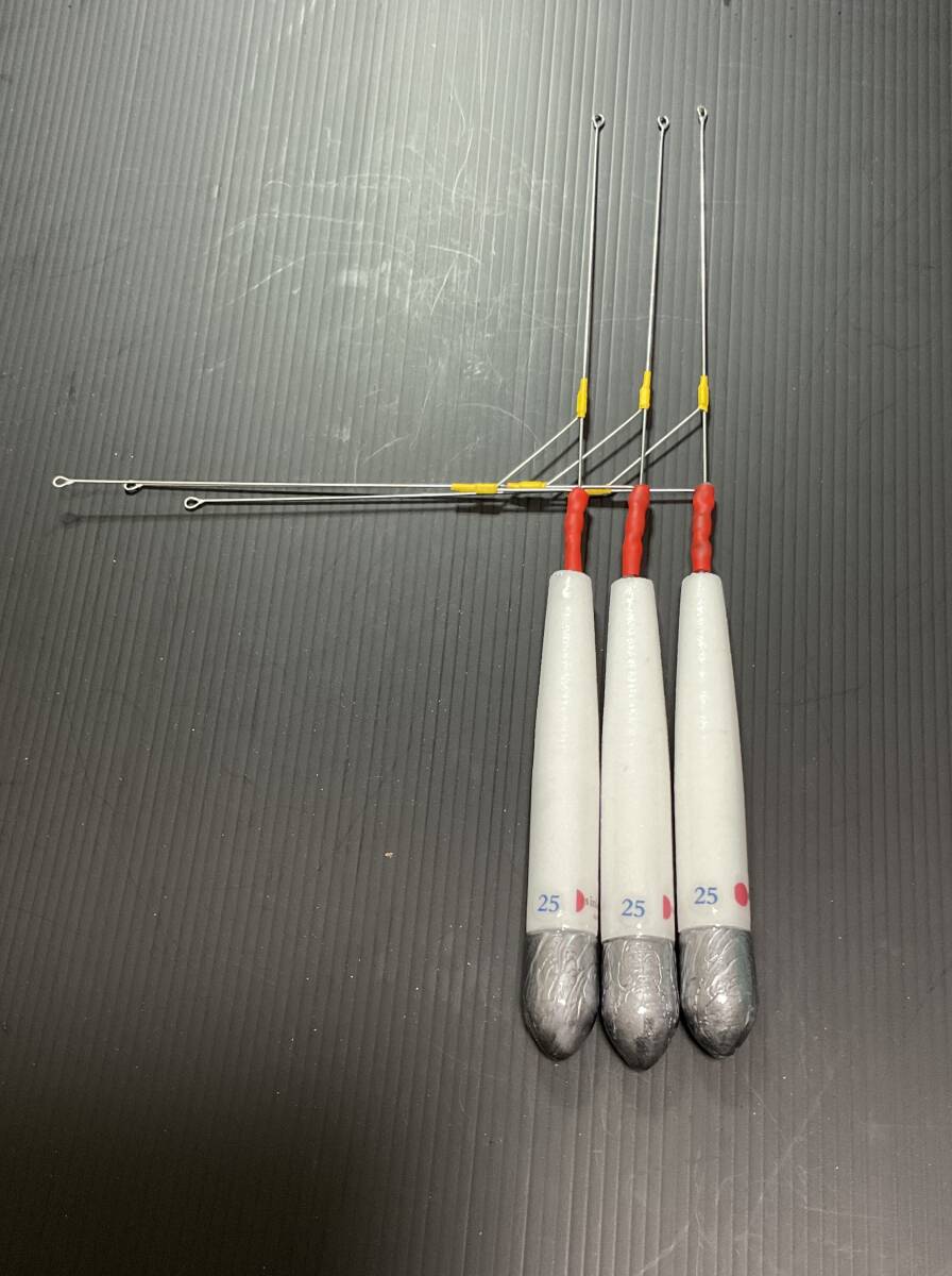 投げシンカー　Approx発泡半ブラシンカー　2５號３本セット　半ブラ天秤発泡シンカー　発泡オモリ　遠(yuǎn)投　ハンドメイド　