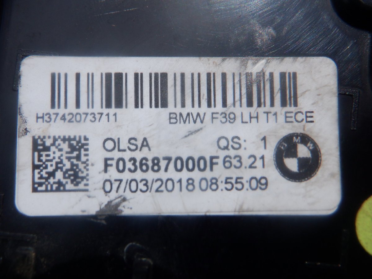 BMW оригинальный F39 X2 предыдущий период LED задние фонари задний фонарь левая сторона F03687000F63.21 m-25-6-402