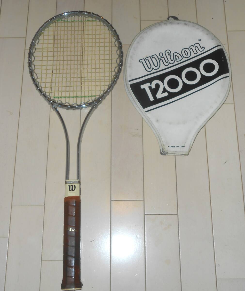  Wilson ウィルソン テニスラケット ジミー?コナーズモデル T2000 ヴィンテージ 硬式用 アメリカ制　