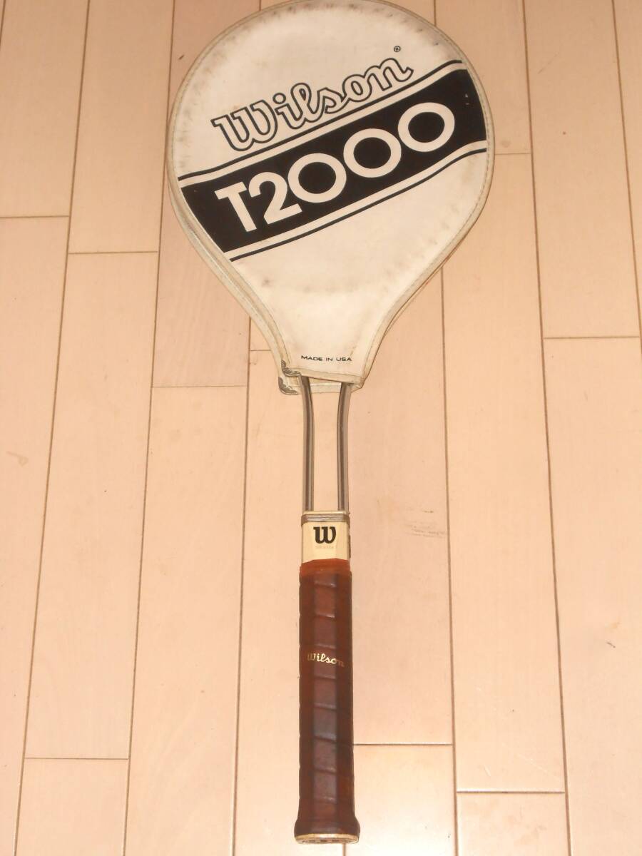  Wilson ウィルソン テニスラケット ジミー?コナーズモデル T2000 ヴィンテージ 硬式用 アメリカ制　