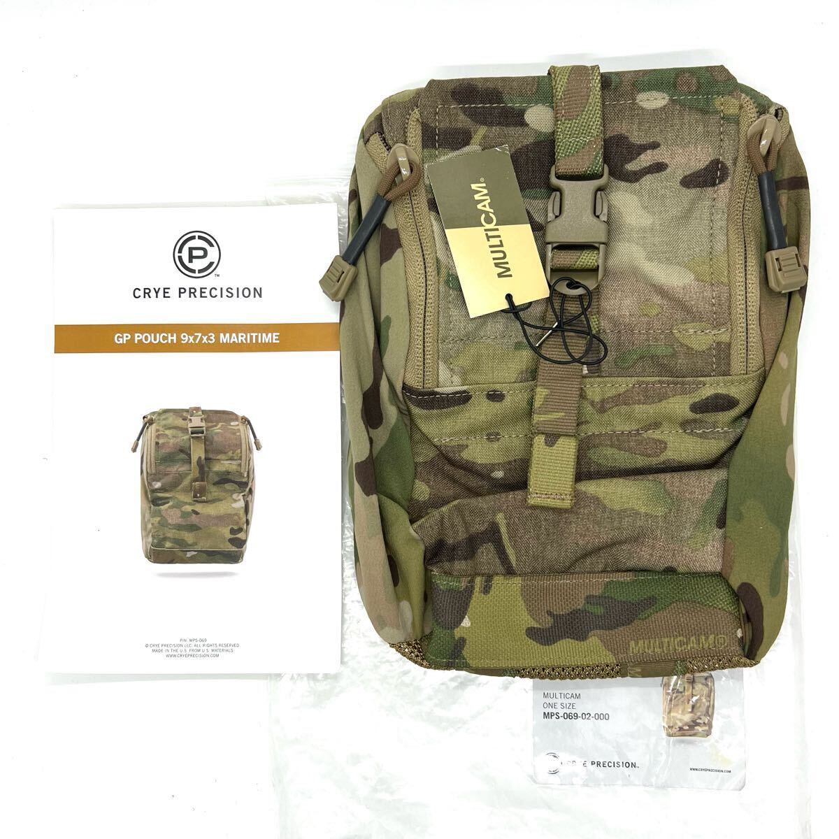 実物新品 Crye 9x7x3 GPポーチ マリタイム マルチカム 送料無料 実物新品 Crye Precision GP POUCH 9X7X3 MARITIME