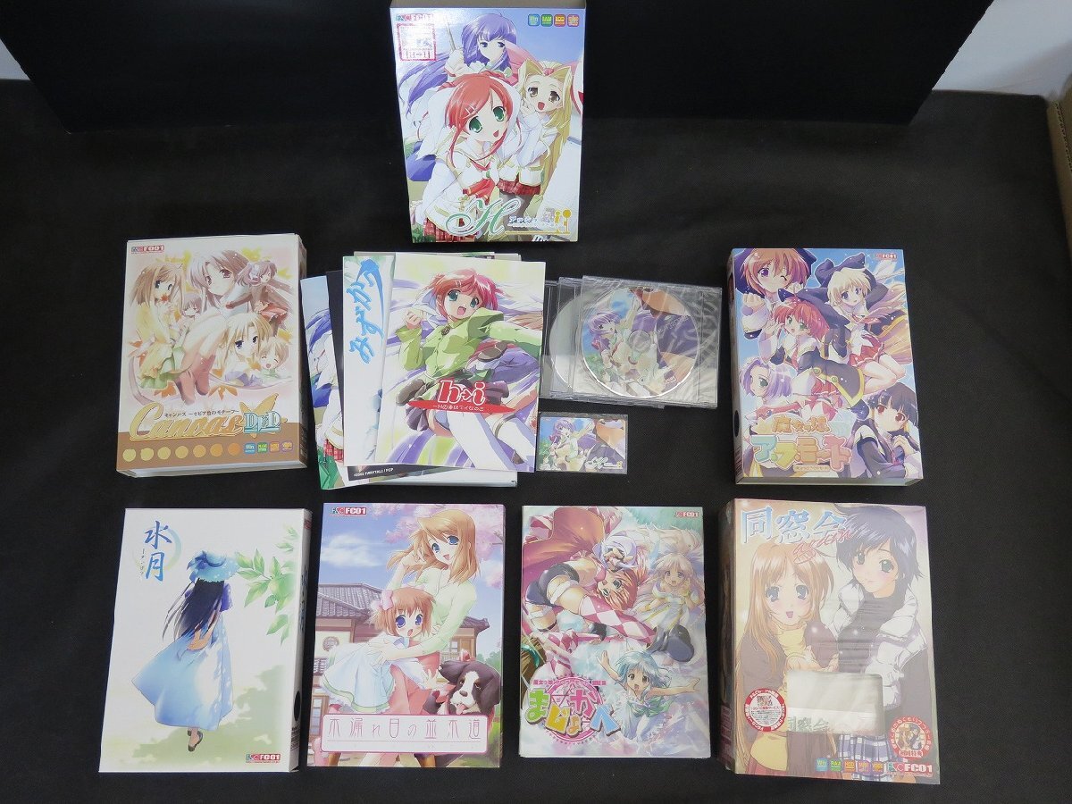 FC01 PCゲーム7點セット　同窓會again未開封/水月/まじょかべ/木漏れ日の并木道 他_長004