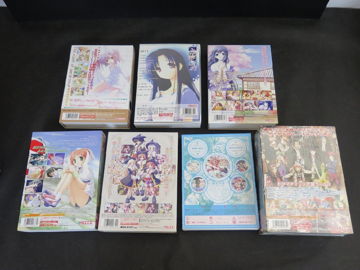 FC01 PCゲーム7點セット　同窓會again未開封/水月/まじょかべ/木漏れ日の并木道 他_長004