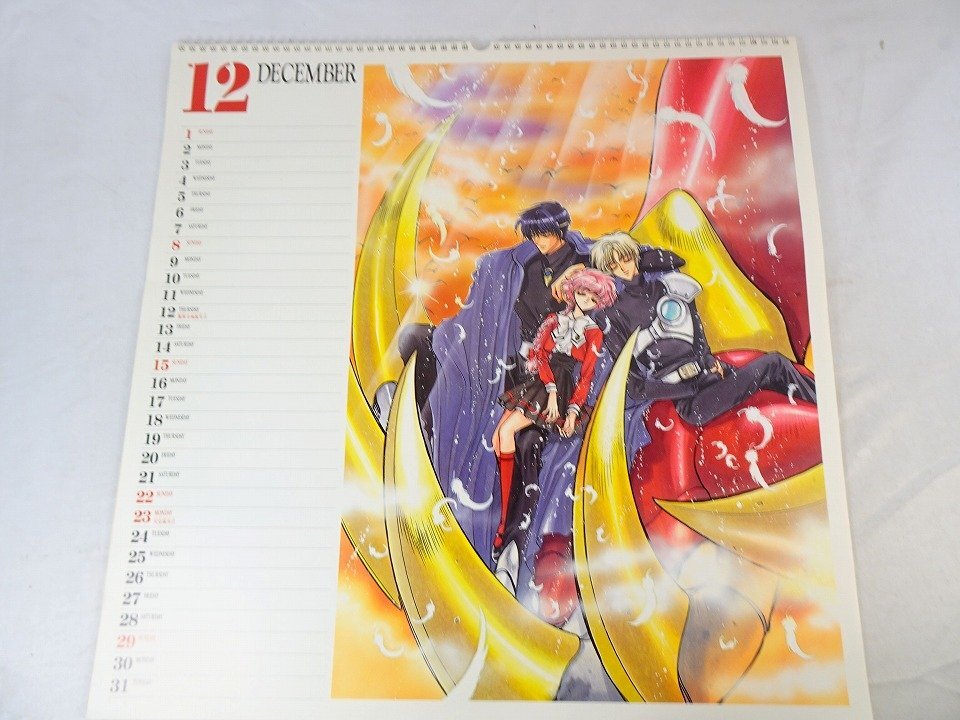 CLAMP 魔法騎士レイアース2 カレンダー カラーペン 付屬 1996年 田村直美 もこな 獅堂光 龍咲海 アニメ 漫畫 輸送箱付_東Nwl◇088/