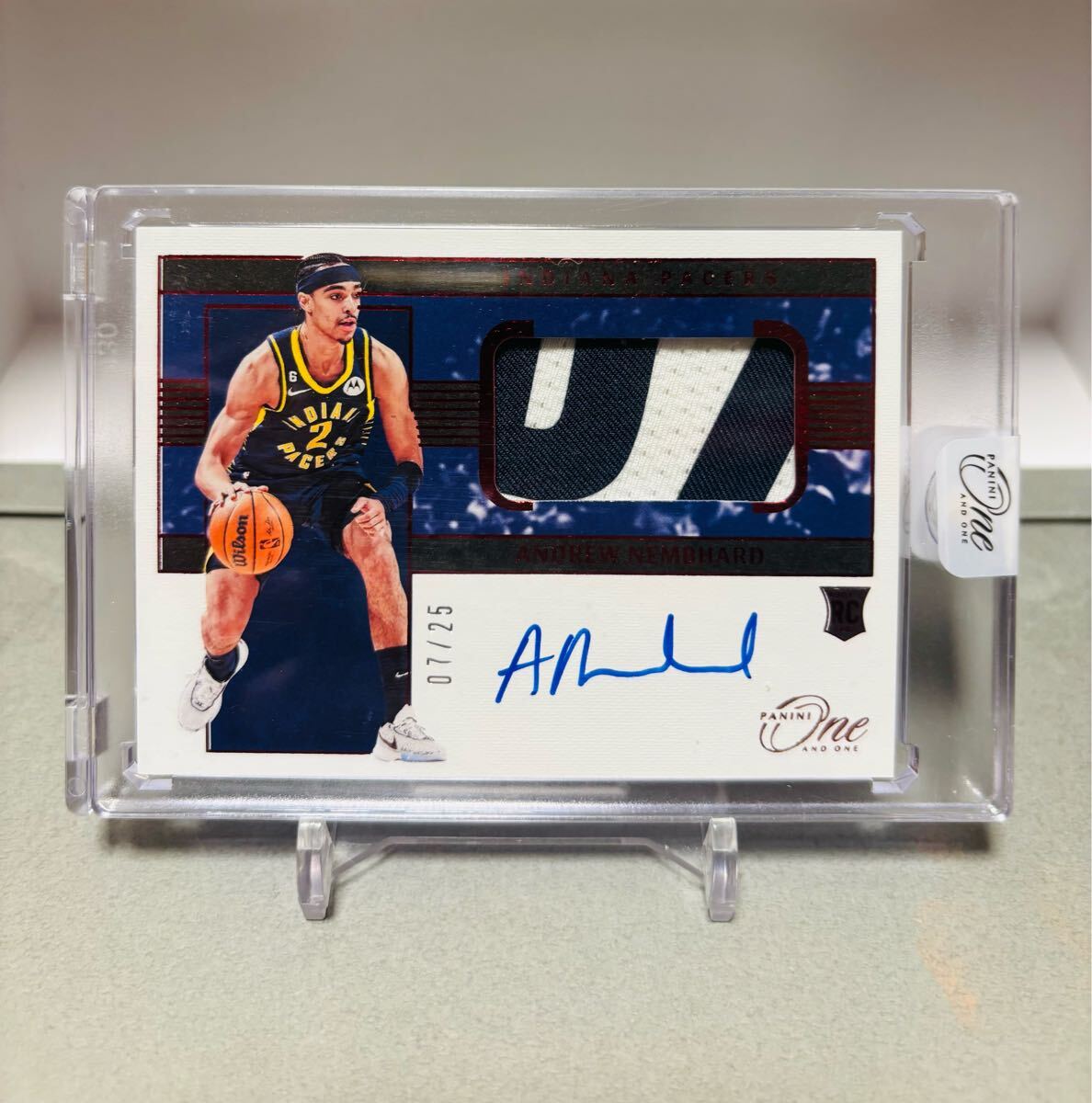 【Andrew Nembhard】◆25枚限定!RPA◆2022-23 PANINI One and One NBA インディアナペイサーズ NBA Final ネムハード 直筆サインカード