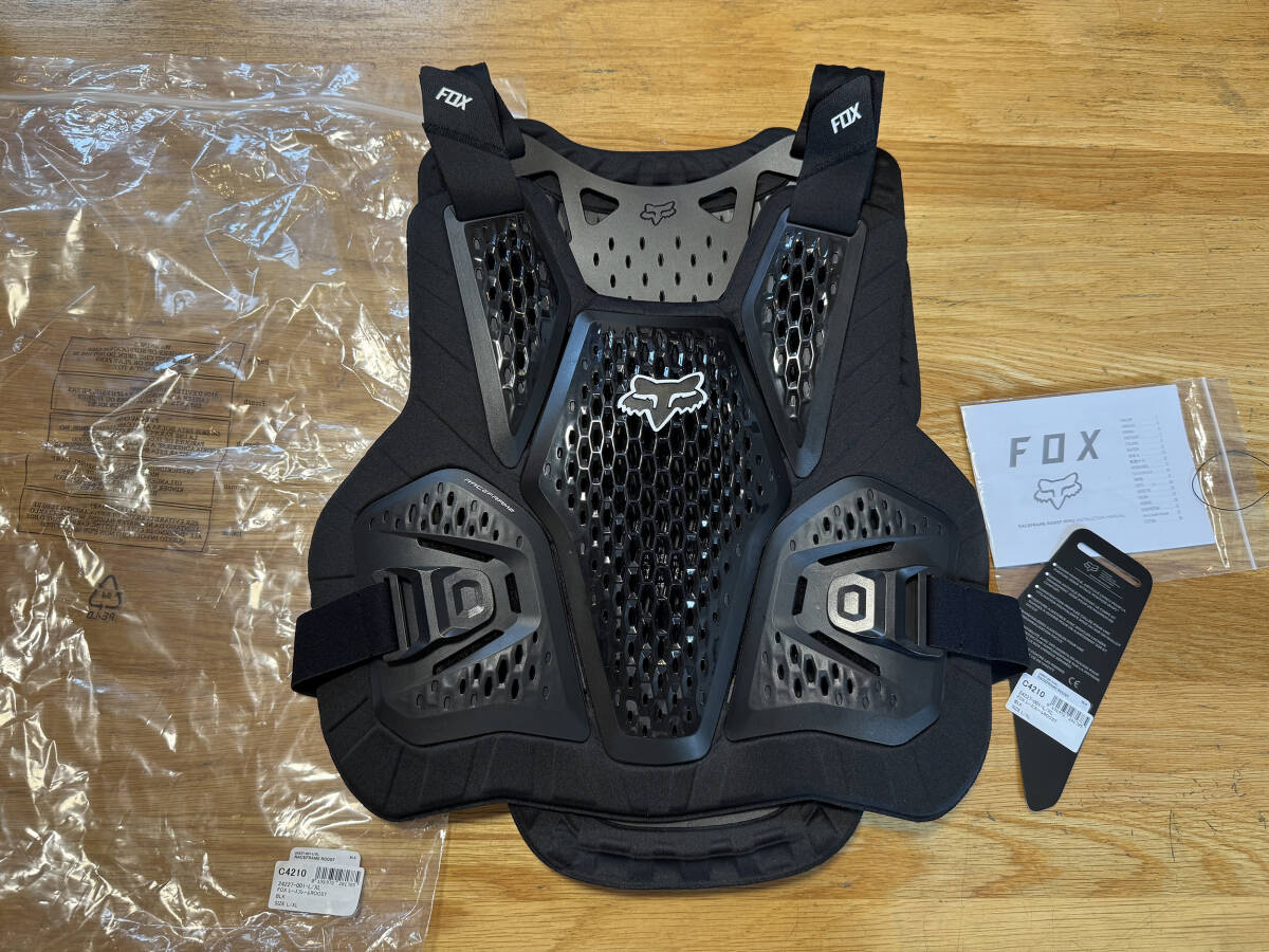 【FOX】チェストプロテクター / レースフレーム ルースト / C4210 /サイズ: L/XL / Black / 美品