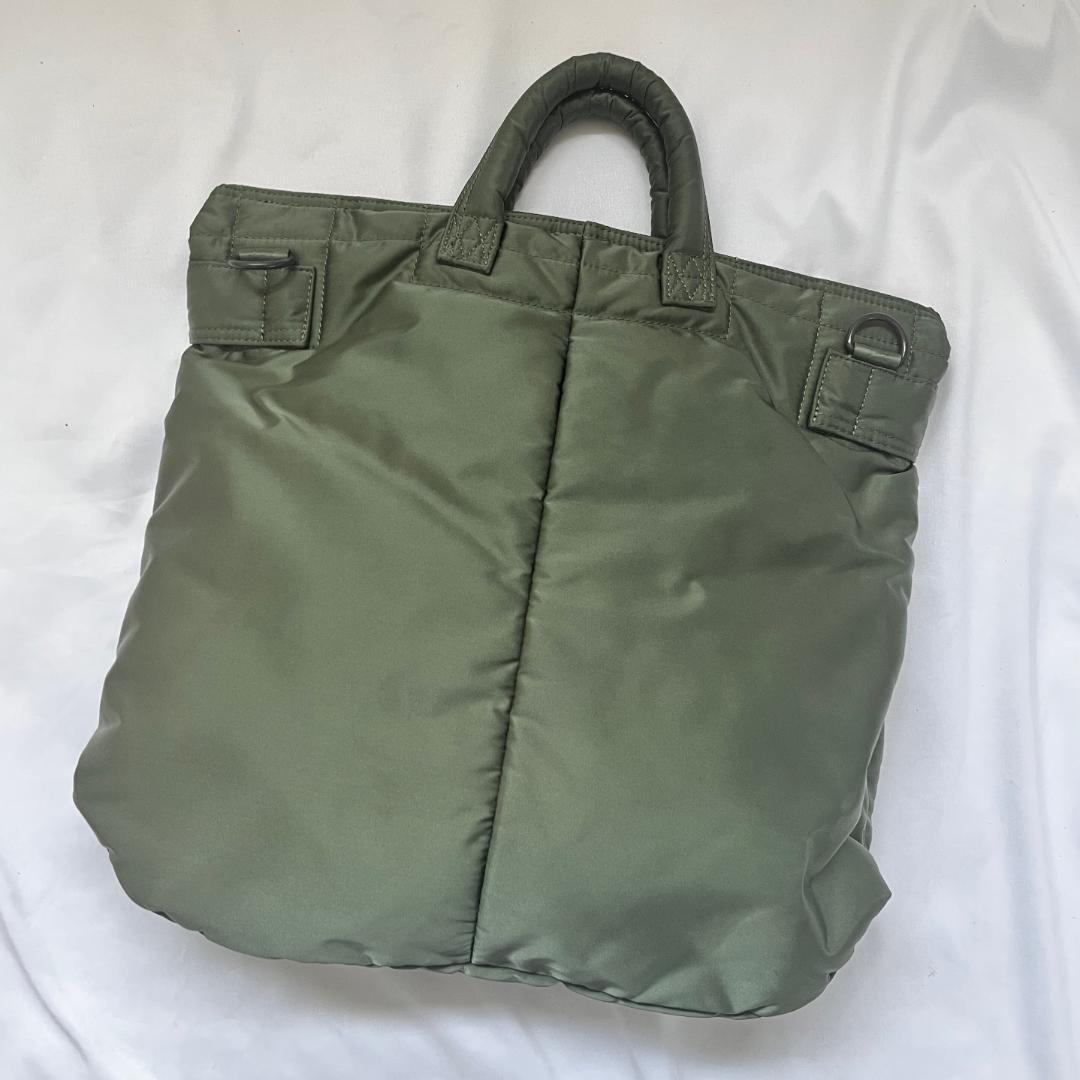 PORTER DRAFT ポーター ドラフト ヘルメットバッグ トートバッグ 緑 PORTER DRAFT ポーター ドラフト ヘルメット トートバッグ 緑
