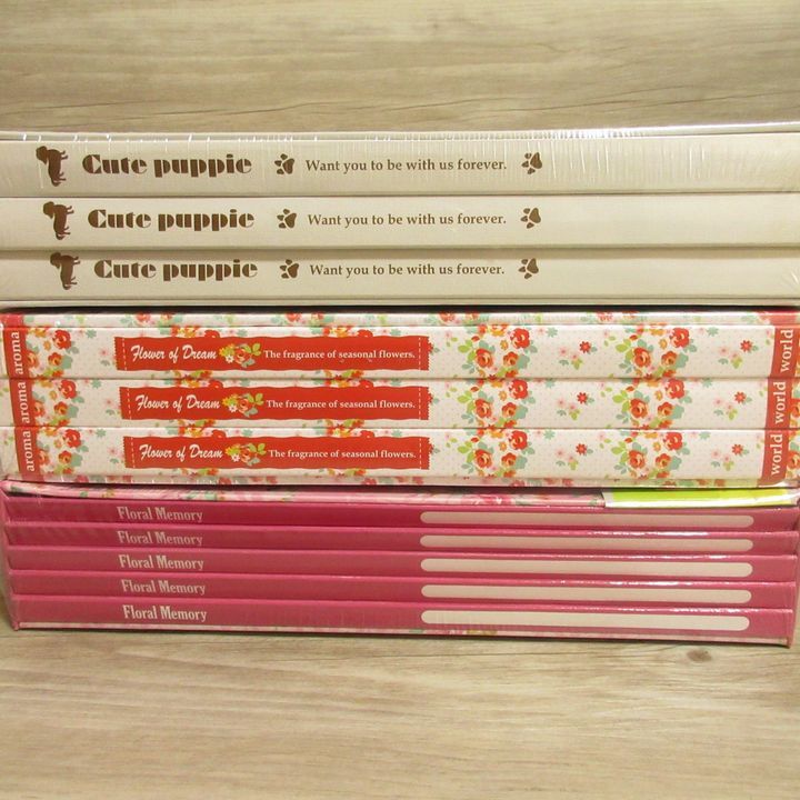 訳あり★大量 10BOXセット★ナカバヤシ/DCM 5冊(cè)組/270枚 180枚/3冊(cè)組 ポケット アルバム フォト L判 寫真 収納 整理/犬 ドッグ/花 花柄