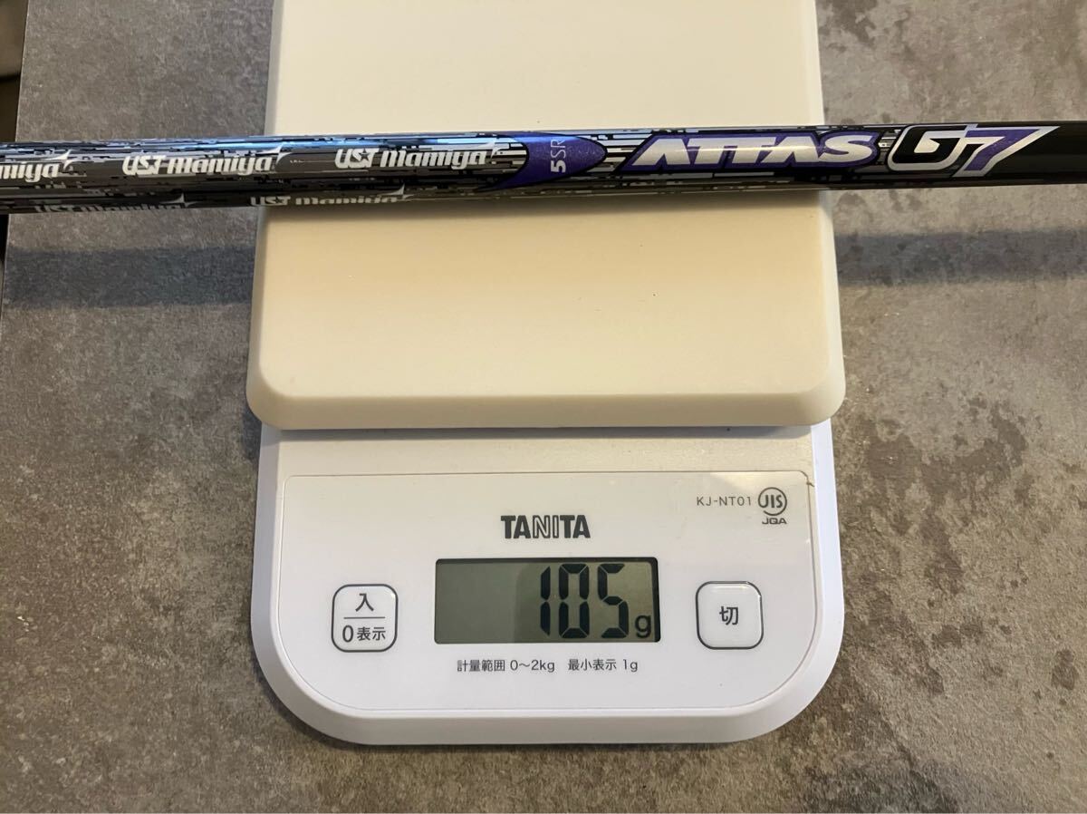 希少スペック　ATTAS G7 5(SR) アッタス　 テーラーメイド スリーブ付 109cm 約43インチ　ミニドライバー用　FW用　MINIドライバー用