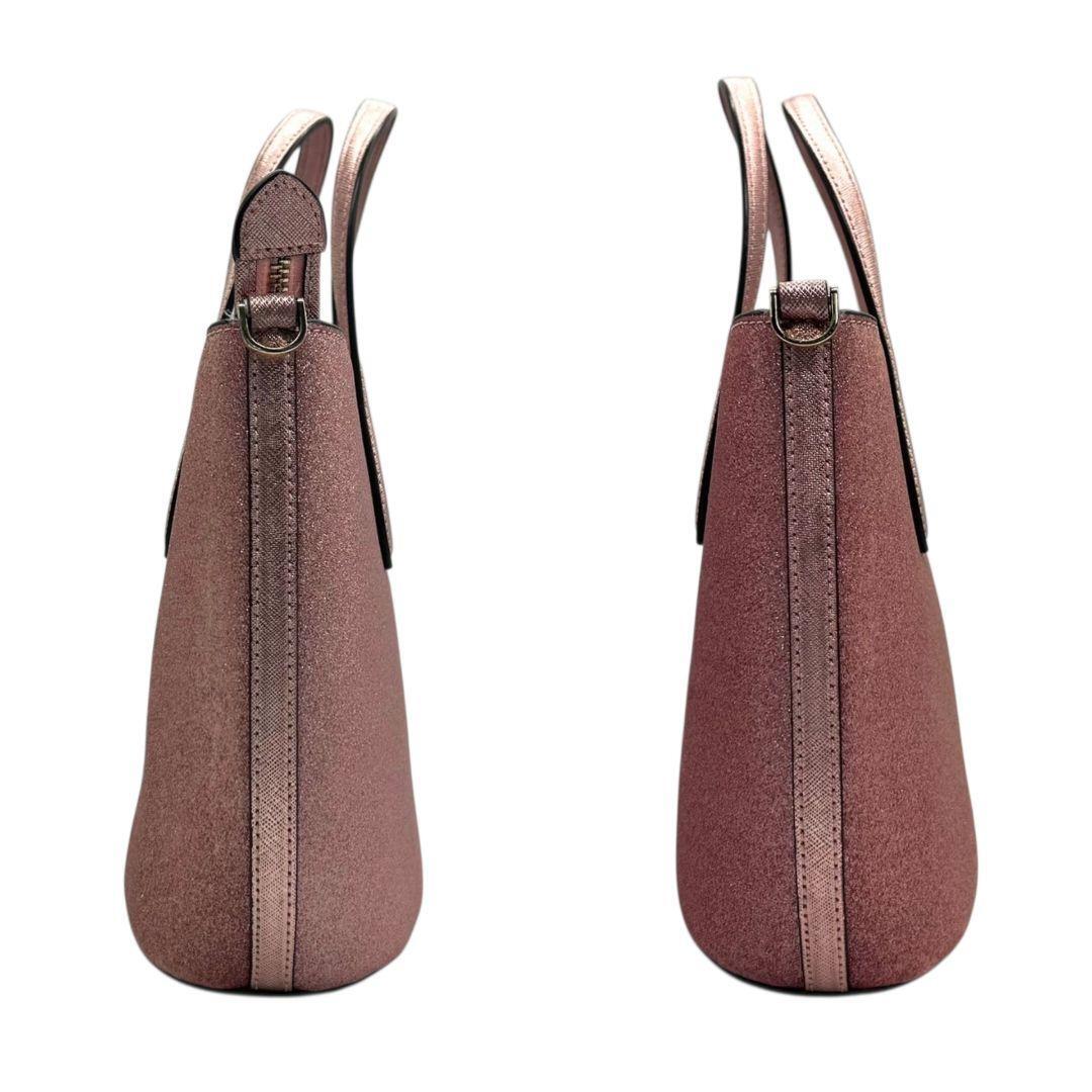  прекрасный товар Kate Spade ручная сумочка плечо розовый ламе 2way s93