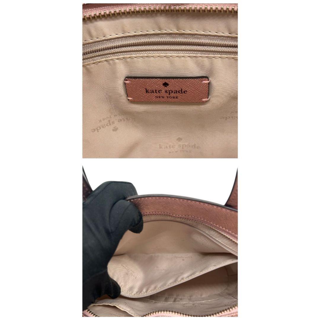  прекрасный товар Kate Spade ручная сумочка плечо розовый ламе 2way s93