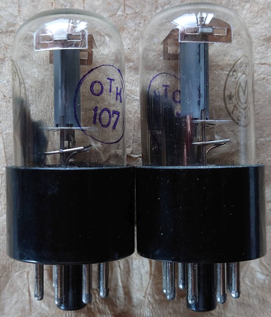 MELZ 6SL7GT互換ピン互換 ソ連制6N9S(6H9C)1967年6月制造OTK107（2個(gè)）
