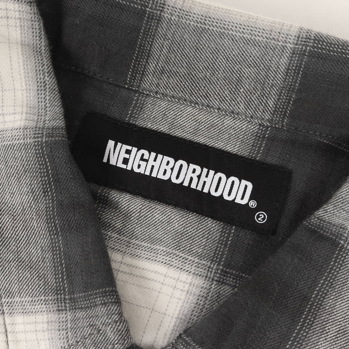 【美品】NEIGHBORHOOD ネイバーフッド シャツ サイズ:S / 21SS オンブレチェック ワーク 半袖 シャツ (B&C / C-SHIRTS. SS)